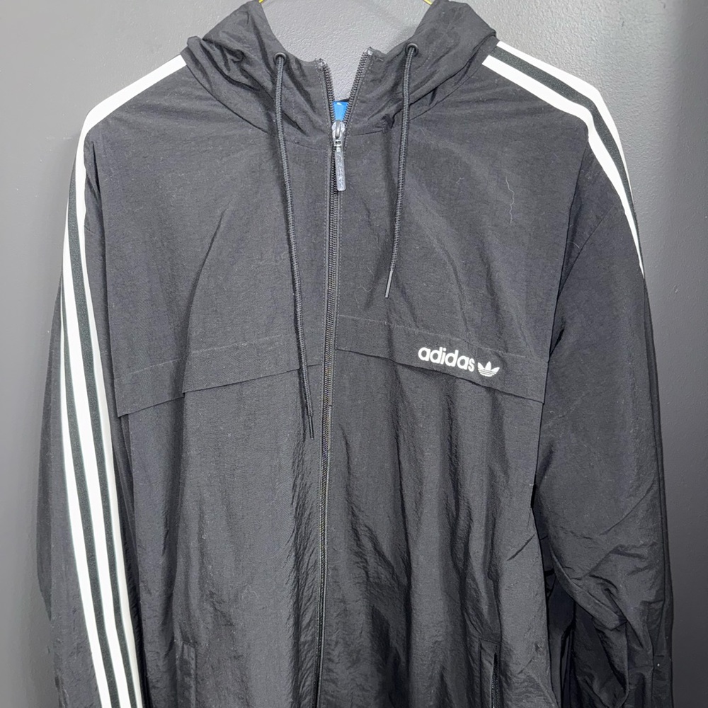 🔥 Adidas Men's Black Windbreaker